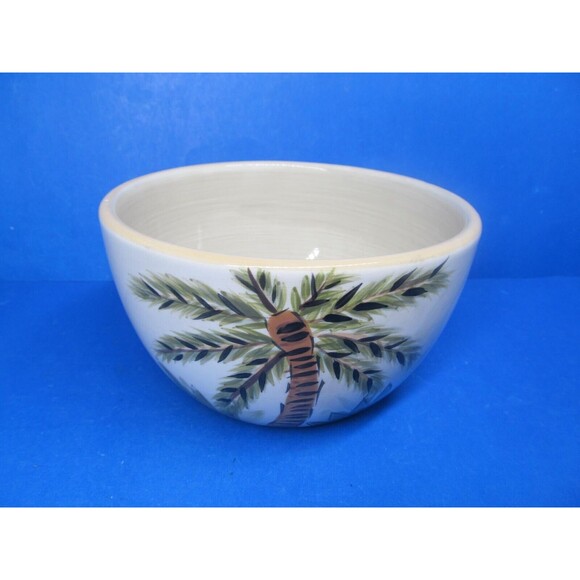 Tabletops Gallery "The Island"  Hand Painted 6"x3 1/2" Cereal Bowl GUC - Picture 8 of 8